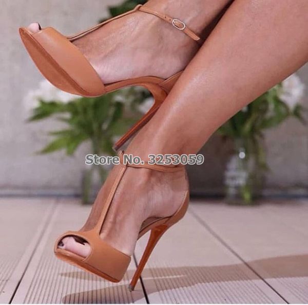 

almudena women nude wine red glossy t-strap pumps thin high heels open toe sandals burgundy nice gladiator t-bar shoes dropship, Black