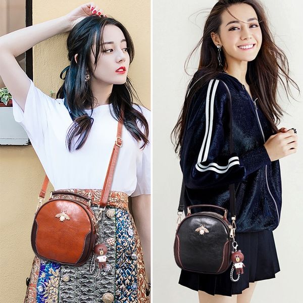 

fashion women bags solid color vintage leather shoulder bag messenger bag handbags and purses 2020 women handbags