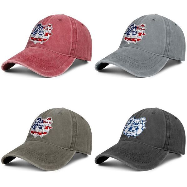 

fresno state bulldogs football logo black mens and women baseball denim cap cool fitted golf sports cute personalised hats 3d flag, Blue;gray