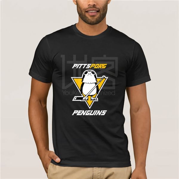 

men's fun casual print t-shirt nhl pittsporg penguins or pittsburg penguins hockey shirts t-shirt for men, White;black