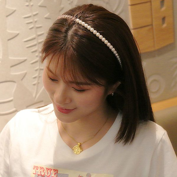 

rhinestone pearl super fairy headband sports hair band alice band cerchietto aliceband latest hair style kpmxo, Black;brown