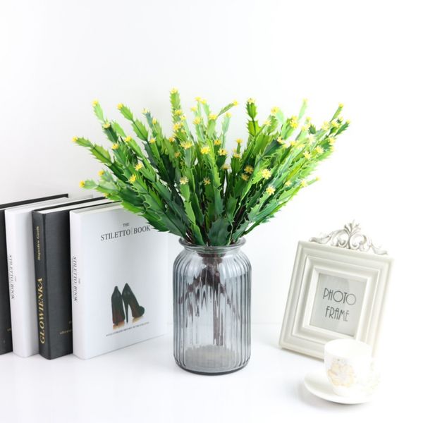 

indoor outside home garden office pack of 1 artificial crab cactus branch fake plant greenery stem