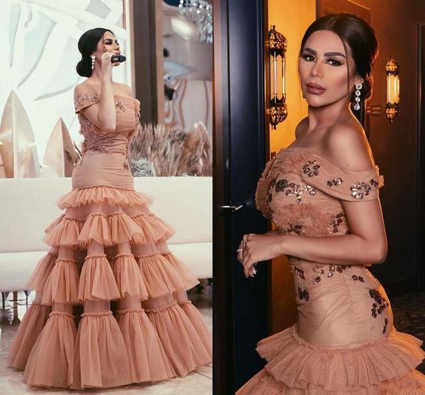 

шампанское с плеча русалка пром платья плюс размер arabic оборками sequined бисером вечернее платье длинные формальное вечернее платье, Black