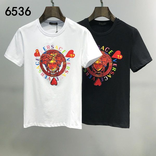 

new arrival 2020 cotton print mens t shirt casual mens t-shirt shirt mens 191202-4113*6421, White