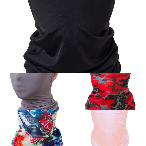 

wtwuz multi-function scarf fashion neck face headband masks skull bandana scarf, Black