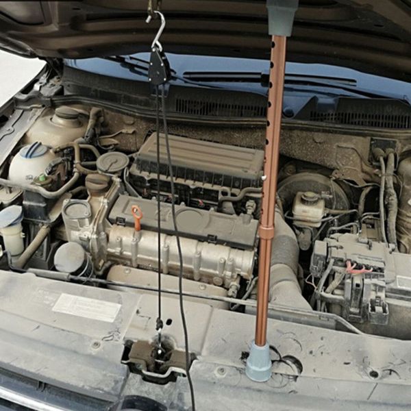 

15-24" aluminum car bonnet hood holder prop support tools with nylon rope