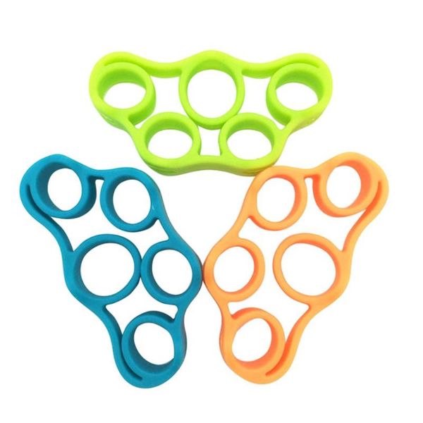 

3шт силиконовый finger gripper сила trainer сопротивление bands finger expander носилки тренажер фитнес оборудование вспомогательное оборудо