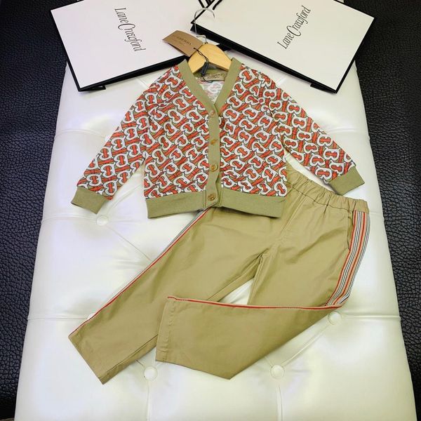 

2019 new children's long sleeve two-piece suit190803#10, White