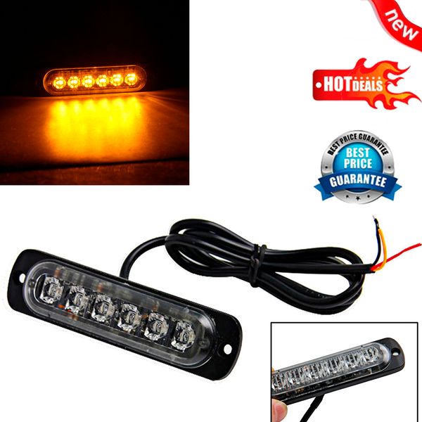 

car led warning light emergency light bulb amber flashing strobe beacon 12v-24v 18w yellow a20