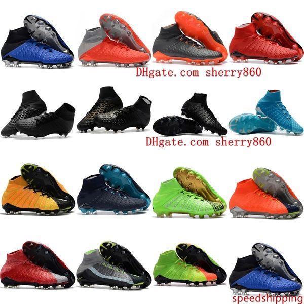 

mens soccer cleats hypervenom phantom iii ea sports fg soccer shoes soft ground football boots rising fast pack neymar boots new