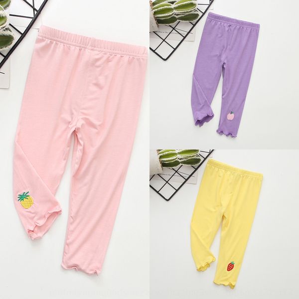 

summer 2020 children's fruit cropped leggings tight pants fruit tight pants children's comfortable colorful girls leggings, Blue