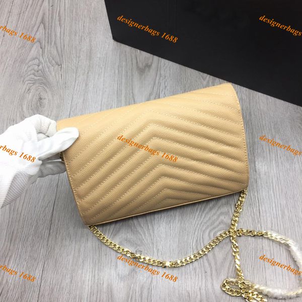 

womens designer handbags genuine leather clutch bags black purses fashion ladies chain crossbody bags designer messenger bags 22.5cm