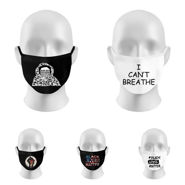 

designer letter face ice silk mask men and women windproof and dustproof three-dimensional adjustable elastic mask #518