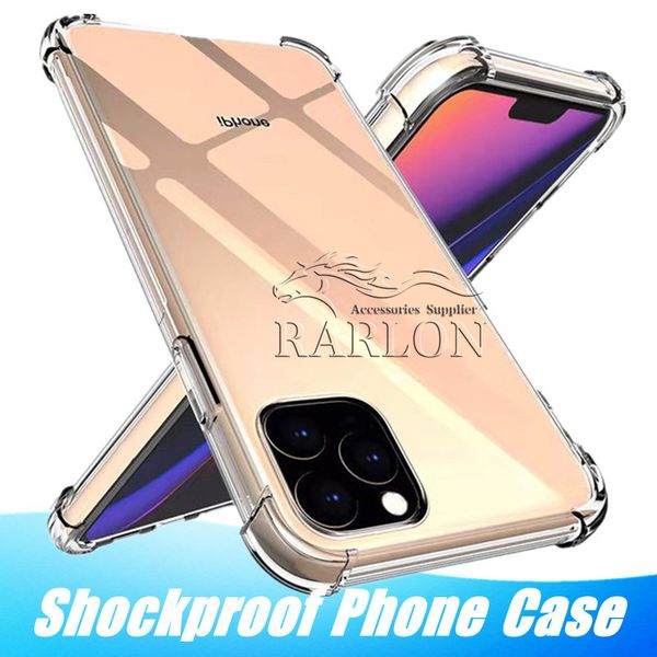 

clear soft silicone tpu case for iphone 11 pro max xr xs max 6 7 8 transparent airbag shockproof back cover