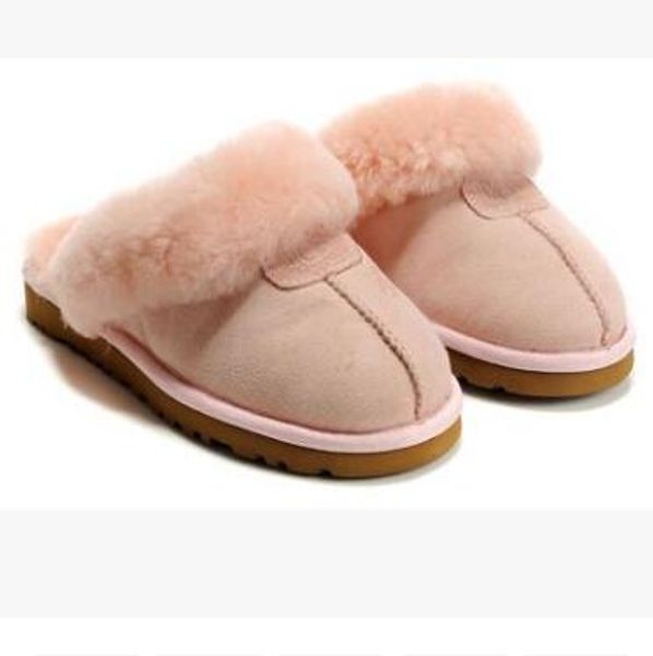

2018 wgg warm cotton slippers men and womens slippers women's boots snow boots designer indoor cotton slippers, Black