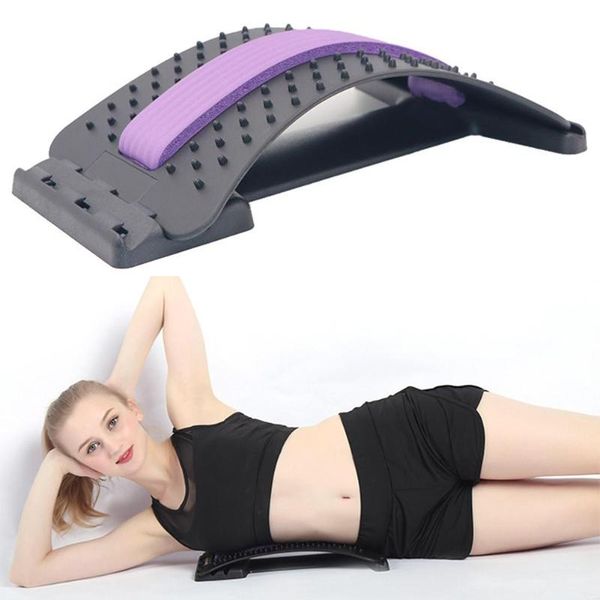 

dropshipping back massage stretcher stretching device waist neck relax mate pain relief chiropractic lumbar support