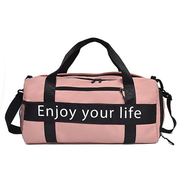 

outdoor waterproof nylon sports gym bags men women training fitness travel handbag yoga mat sport bag with shoes compartment
