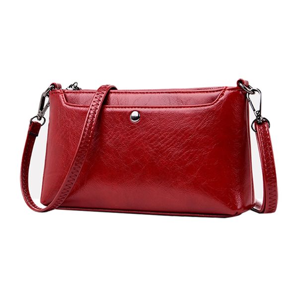 

новых женщины закрылков мода повседневной кожи плечо сумка lady crossbody сумка элегантная envelop сцепление кошелек