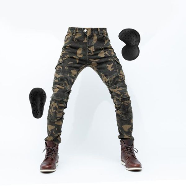 

motorcycle 06 camouflage jemoto-pantsans leisure locomotive cross-country riding pants with knee pads