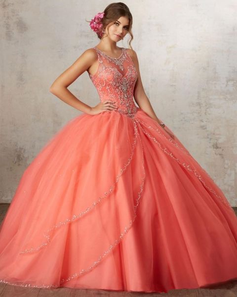 

Luxury orange quinceanera dre e ball gown beaded rhine tone weet 16 year prince dre e for 15 year prom dre e evening gown