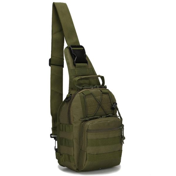 

men tactical waist bag casual adjustable print zipper riding shoulder bag multifunction outdoor climbing hiking chest pack