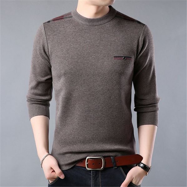 

brand 2019 new autumn winter sweater men casual warm pullover men long sleeve o-neck solid sweaters clothing pull homme, White;black