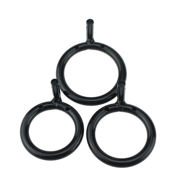 

40mm/45mm/50mm 3 sizes snap ring Black color for Male chastity belt device Men chastity cock cage device sex adult toys ( Single copy sale )