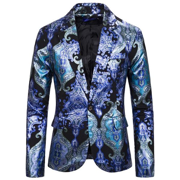

luxury men blazer floral tuxedos coats man dress costumes stage blazer suit for male slim fit new, White;black