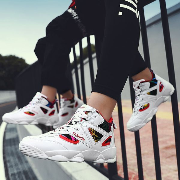 

mens high sneakers fashion men's vulcanized shoes solid high sneakers men pu leather flat with men shoes, Black