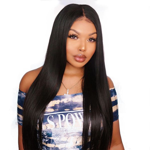 New Women Hairstyle Brazilian Hair Straight Wig African Ameri