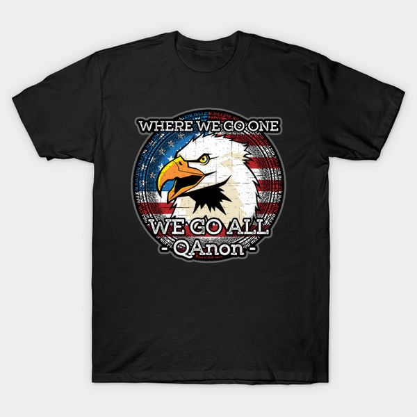 

q anon where we go one we go all wwg1wga men's t shirt, White;black