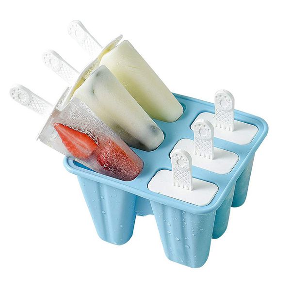 

ice cream molds 6 pieces silicone ice cream molds bpa popsicle mold reusable easy release ice cream maker
