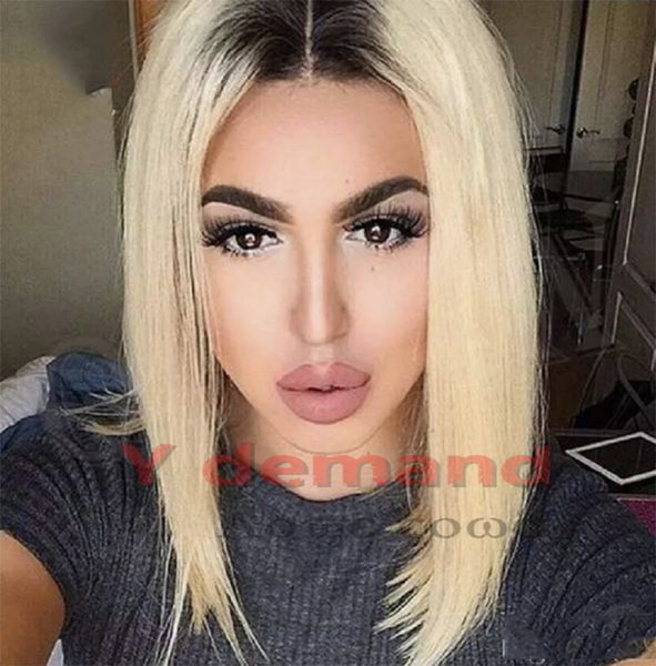 Y D 12 Fashion Sexy Women Ombre Short Charming Wig Synthetic Blond