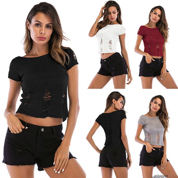 

womens designer sweater season short sleeve short hollow pullover round neck bottoming ladies sweater large size thin section7azxh, White;black