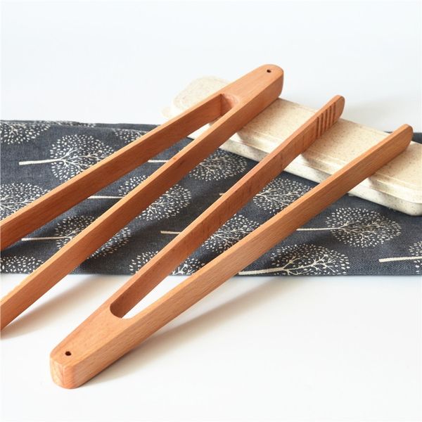 

дерево ultra grip деревянного тостер кухня щипцы (pack 2), 32см щедрой длина, идеально подходят для toast, фруктов, хлеб соленья, 100% natu