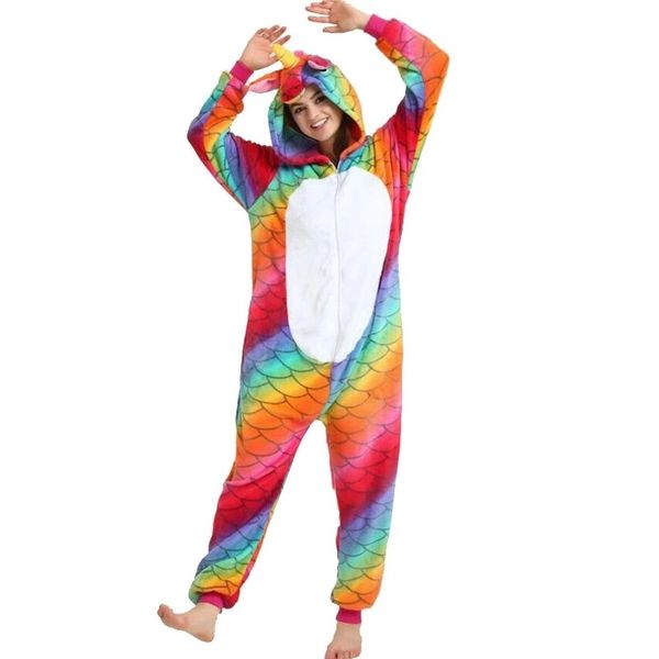 

winter women animal pajamas flannel pajama sets pijama cartoon cosplay warm sleepwear homewear unicorn stitch zebra pyjama, Blue;gray