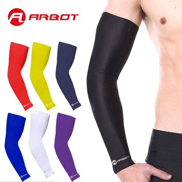 

arbot uv arm sleeves for sun protection arm cooling sleeve warmers anti-slip skin protection for basketball/biking/cycling, Black;gray