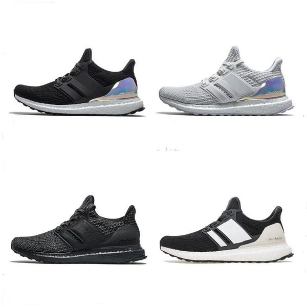 

ultra boost 4.0 triple black navy multicolor iridescent black show your stripes men womens running shoes stockx tag size 5-13