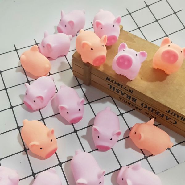 

cartoon cute pink pig toy venting pig squeezing pinch pinch decompression vent toy