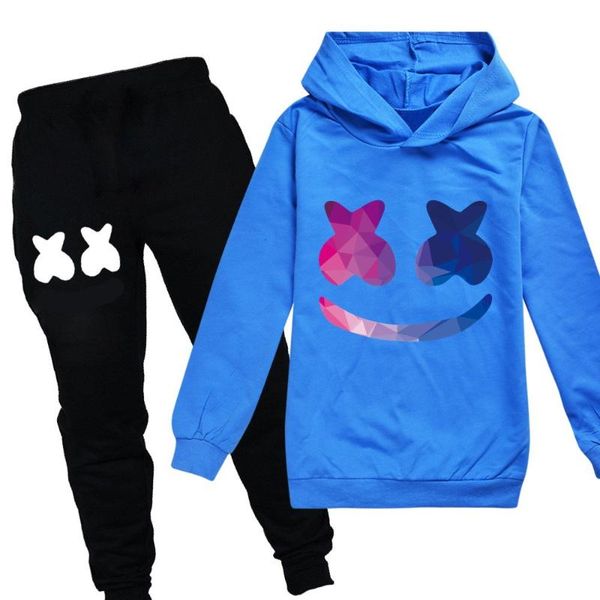 

3-14y baby boy clothes 3d printed smile face hoodies kids clothes set autumn toddler boy girl pants 100% cotton sweatshirt, White