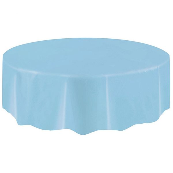 

plastic circular table cloth cover disposable party home wipe clean tablecloth lsf
