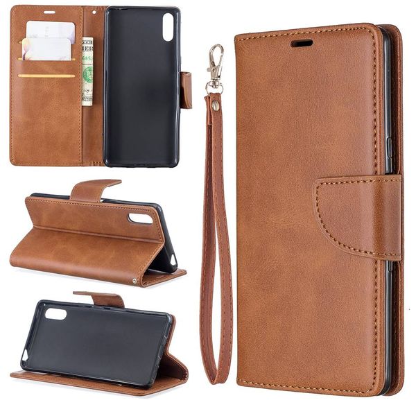 

for sony l3 e6 l1 xz premium case flip stand wallet leather p frame full phone cover for iphone