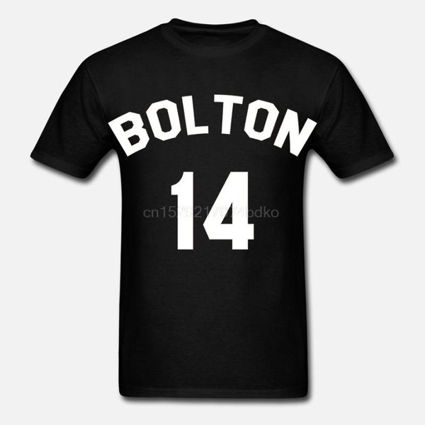 

men tshirt high school musical bolton jersey t shirt printed t-shirt tees top, White;black