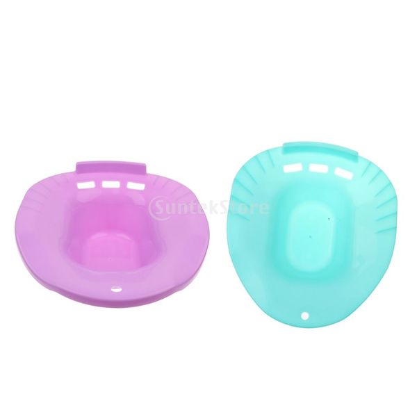 

2 шт пластиковые сидячая ванна замачивание hip ванна светло-фиолетовый зеленый