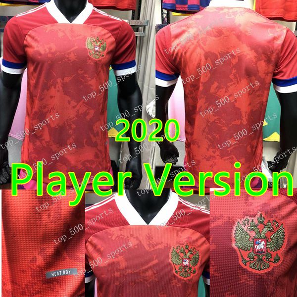 

player version 2020 2021 russia national team soccer jerseys chalov mogilevets smolov dzyuba dzagoev 20 21 football jersey player shirts, Black;yellow