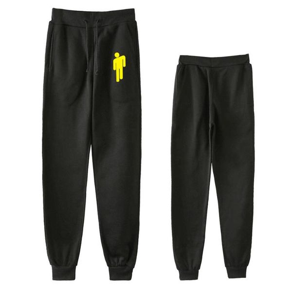 

billie eilish wrapped pants print 2020 spring women/men sweatpants jogger kpops pants plus size 4xl, Black