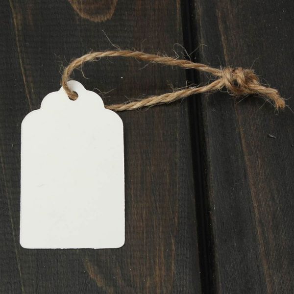 

100 pcs christmas pendant diy kraft paper tags head label luggage wedding party decoration blank price tag kraft gift hang tag h