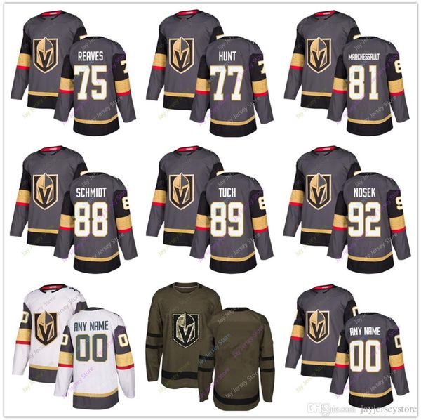 

2019 Vegas Golden Knights Jersey 75 Ryan Reaves 77 Brad Hunt 81 Jonathan Marchessault 88 Nate Schmidt 89 Alex Tuch 92 Tomas Nosek Cheap