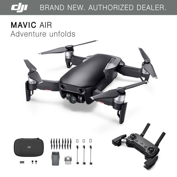 

DJI Mavic Air - Onyx Black Drone - 4K Camera, 32MP Sphere Panoramas!