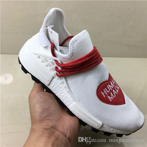 

2019 новый релиз pharrell human made x solar hu кроссовки холи gild red limited сердце дизайнер тренер мужчины женщины спорт тапки